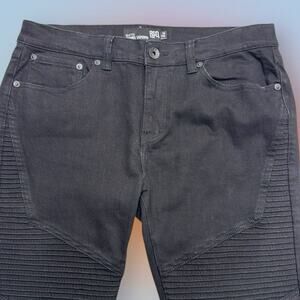 RSQ Men's 34 x 42 Black SKINNY TAPERED Jeans